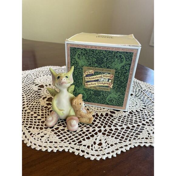 Whimsical World of Pocket Dragons “Drowsy Dragon” 1989 Figurine Real Musgrave - Picture 1 of 9